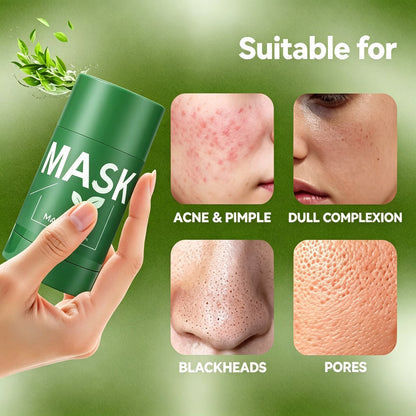Anyumm™ Green Tea Deep Cleanse Mask Stick – Pore Refining & Oil Control Clay Mask by Cougex