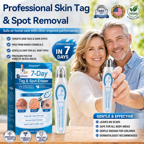 Official Brand Store |✅🧑🏻‍⚕️Anyumm™ 7-Day Tag & Spot Eraser(Zero Pain, Zero Scars Rollerball)