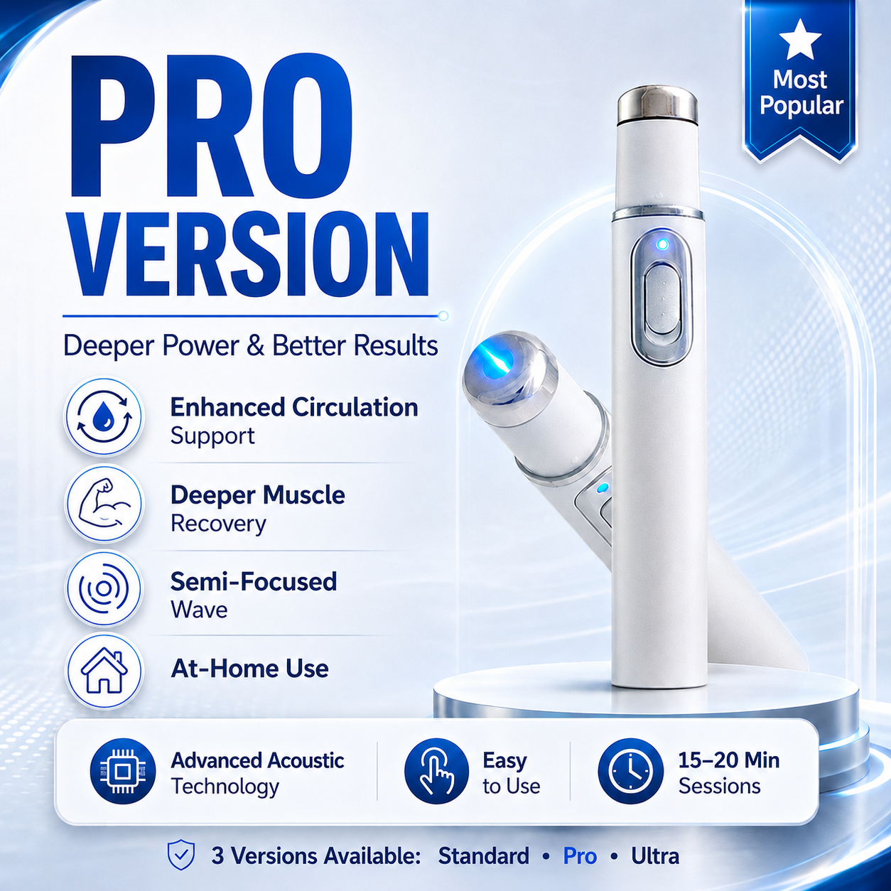 ⚡Pro Edition : Enhanced Deep Tissue Therapy & Circulation Support